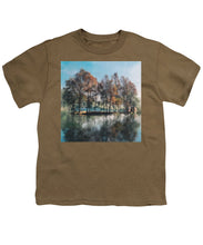 Load image into Gallery viewer, Hut on Our Pond - Youth T-Shirt
