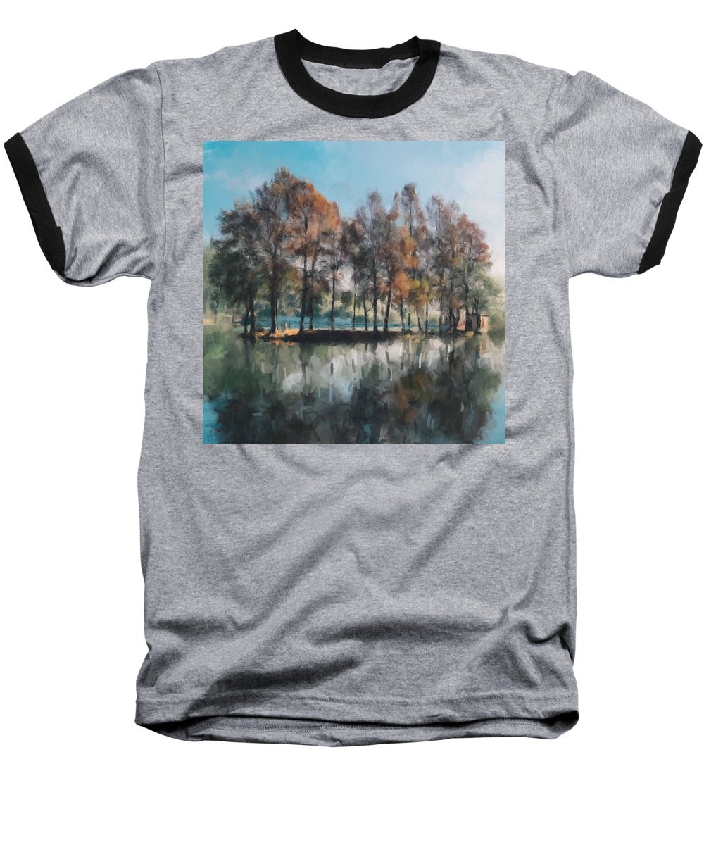 Hut on Our Pond - Baseball T-Shirt