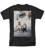 Load image into Gallery viewer, Kids Watching Passers-by - Men&#39;s T-Shirt  (Regular Fit)
