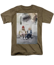 Load image into Gallery viewer, Kids Watching Passers-by - Men&#39;s T-Shirt  (Regular Fit)
