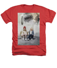 Load image into Gallery viewer, Kids Watching Passers-by - Heathers T-Shirt
