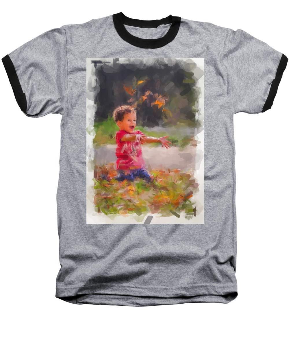 Leaves - Baseball T-Shirt