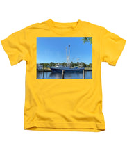 Load image into Gallery viewer, Morning Light on a Shrimp Boat - Kids T-Shirt
