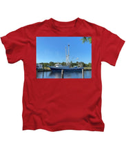 Load image into Gallery viewer, Morning Light on a Shrimp Boat - Kids T-Shirt
