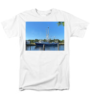 Load image into Gallery viewer, Morning Light on a Shrimp Boat - Men&#39;s T-Shirt  (Regular Fit)

