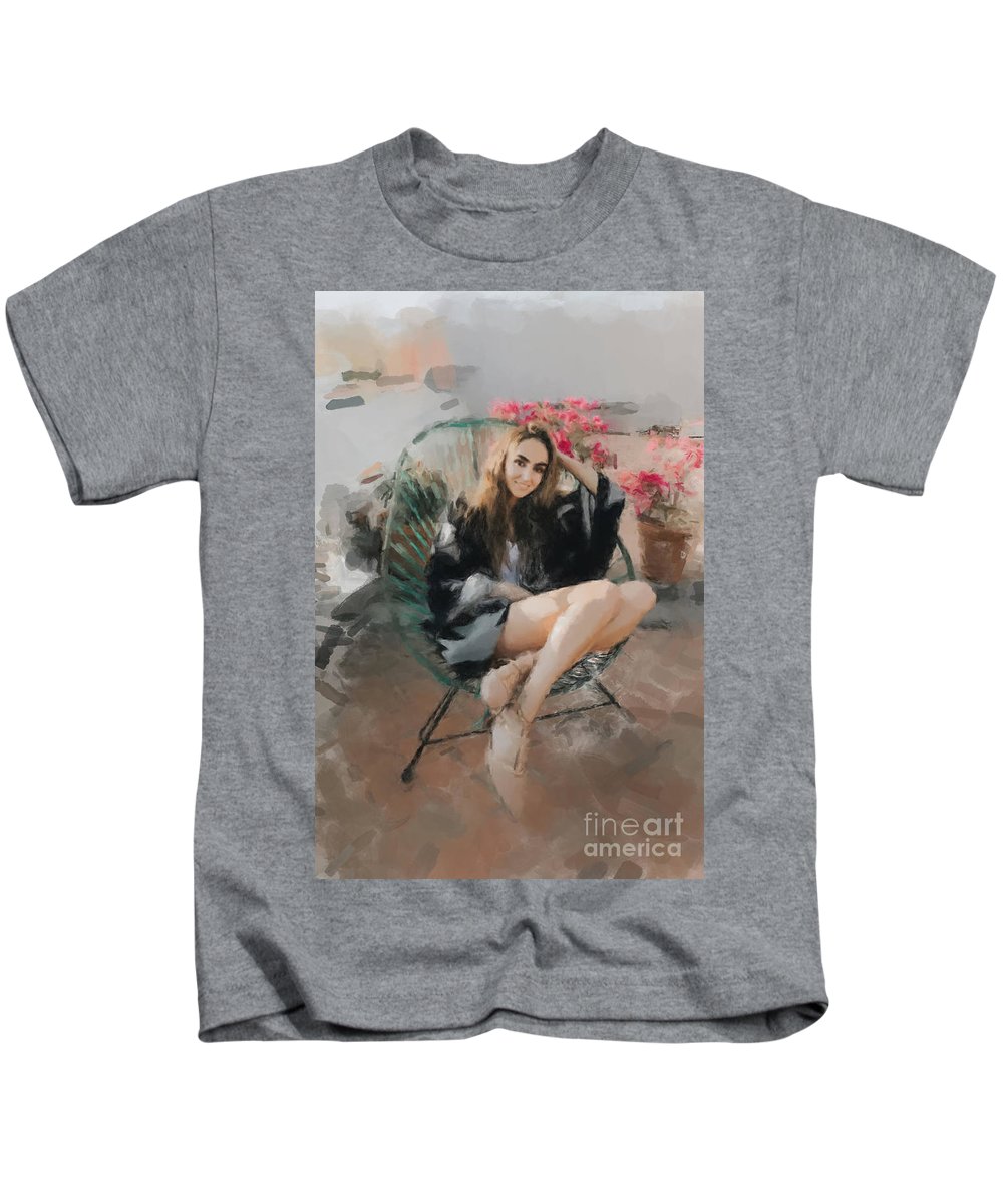 On The Patio - Kids T-Shirt