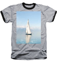 Load image into Gallery viewer, Sailaboat on Bluewater - Baseball T-Shirt
