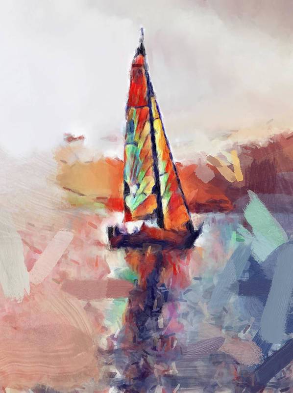 Sailing Sunset - Art Print