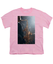 Load image into Gallery viewer, Sax Player at Midnight - Youth T-Shirt
