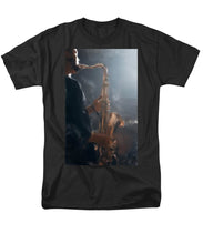 Load image into Gallery viewer, Sax Player at Midnight - Men&#39;s T-Shirt  (Regular Fit)
