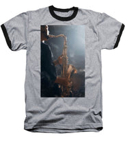 Load image into Gallery viewer, Sax Player at Midnight - Baseball T-Shirt
