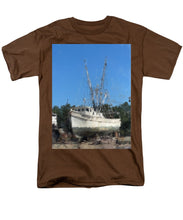 Load image into Gallery viewer, Shrimp Boat in Dry Dock - Men&#39;s T-Shirt  (Regular Fit)
