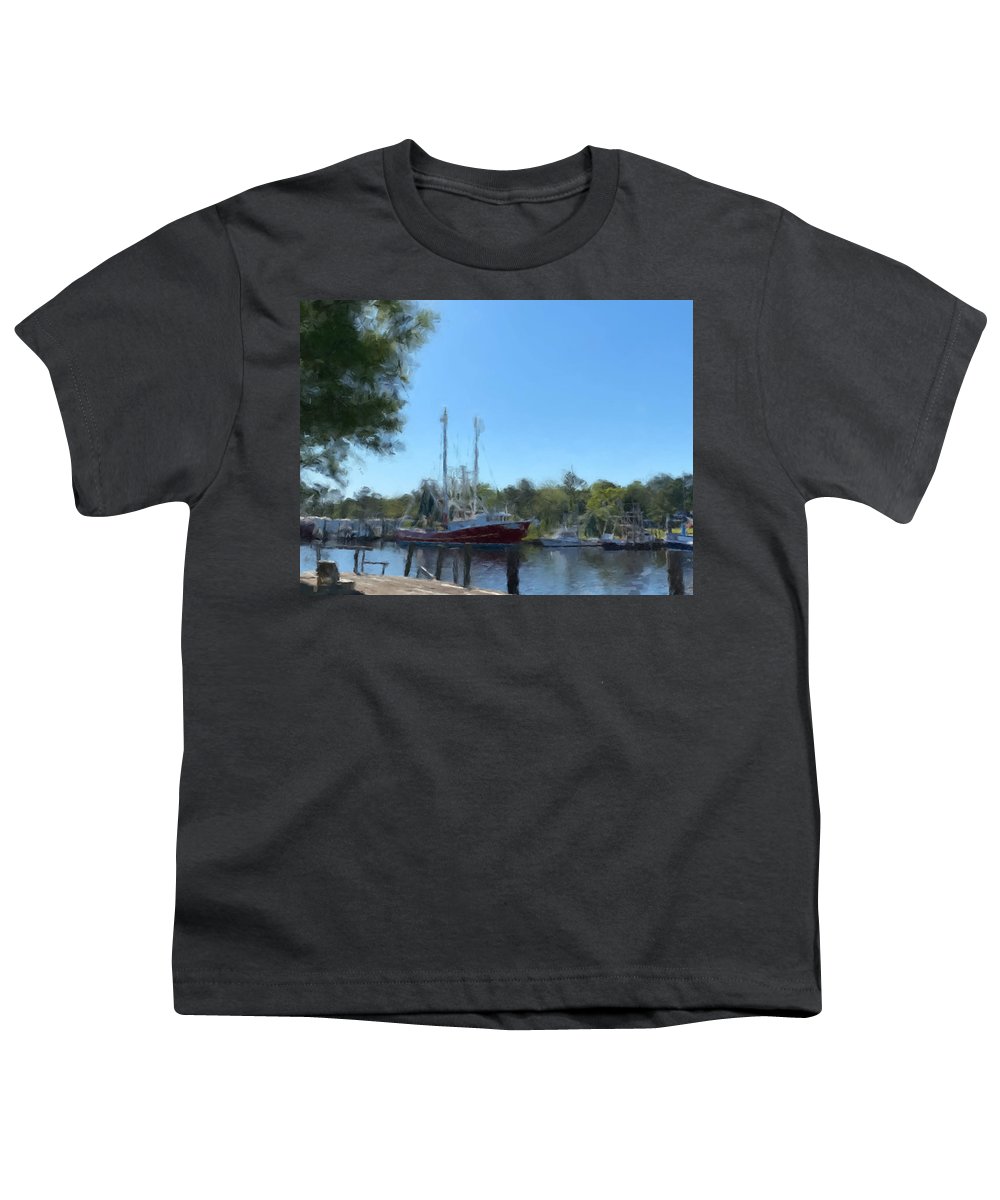 Shrimp Boat in the Bayou - Youth T-Shirt