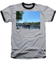 Load image into Gallery viewer, Shrimp Boat in the Bayou - Baseball T-Shirt
