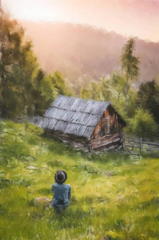 The Old Chalet - Art Print