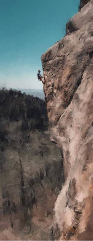 The Rock Climber - Art Print