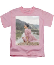Load image into Gallery viewer, Woman in Hat on Rock - Kids T-Shirt
